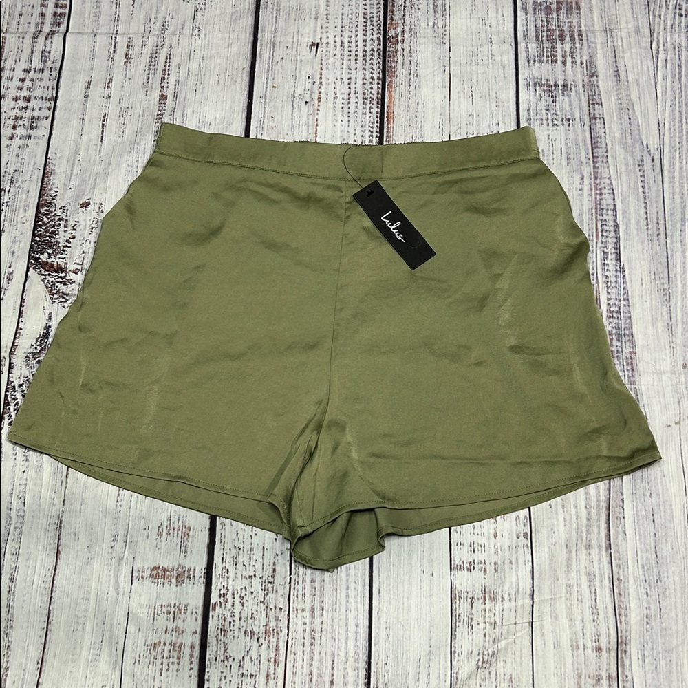 Lulu's Sage Green High Waist Women's Shorts